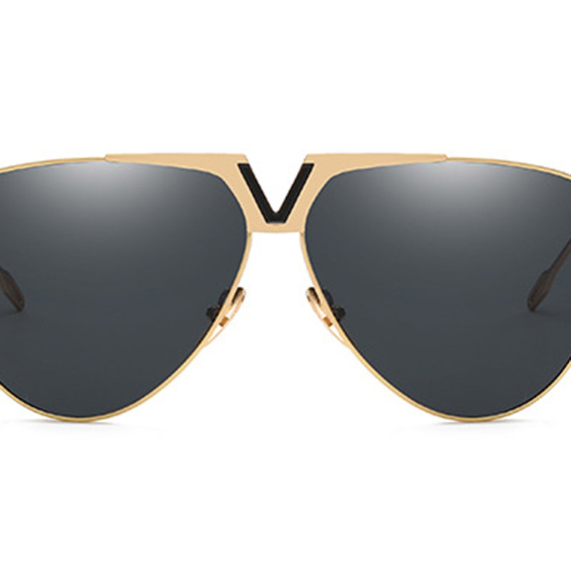 
	Men Women Vogue HD Polarized Metal Sunglasses UV400 Vogue Travel Riding Driving Sunglasses