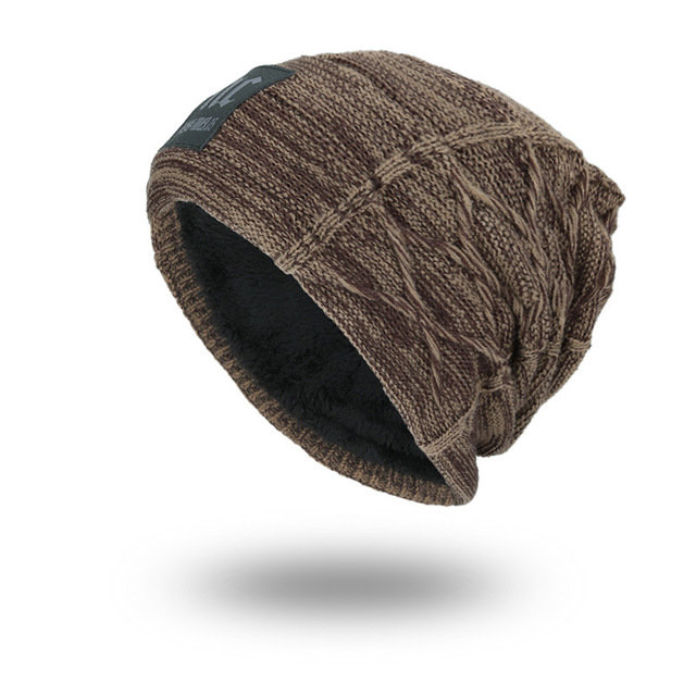 
	Men Women Knit Wool Hat Plus Warm Caps Nc Label Outdoor Beanie Hats