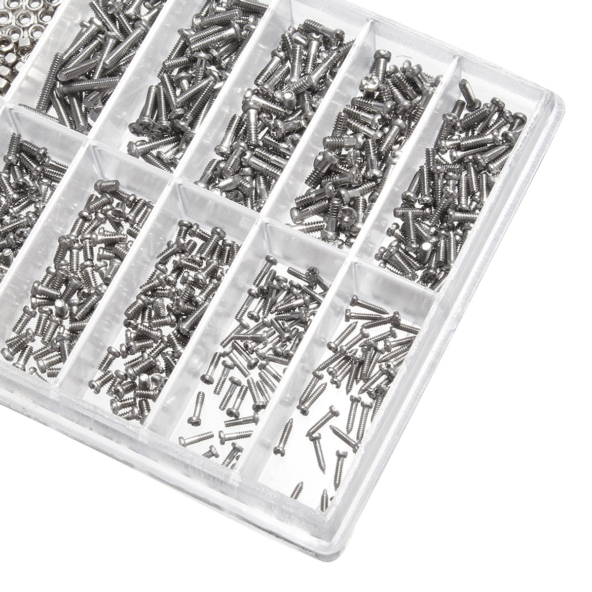
	1000Pcs Micro Eyeglass Sunglass Spectacles Tiny Screw Nut Set Repair Kit Tools