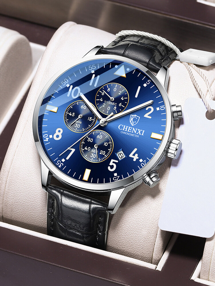 
	Business Full Steel Men Quartz Wristwatch Waterproof Date Clock Men Watch