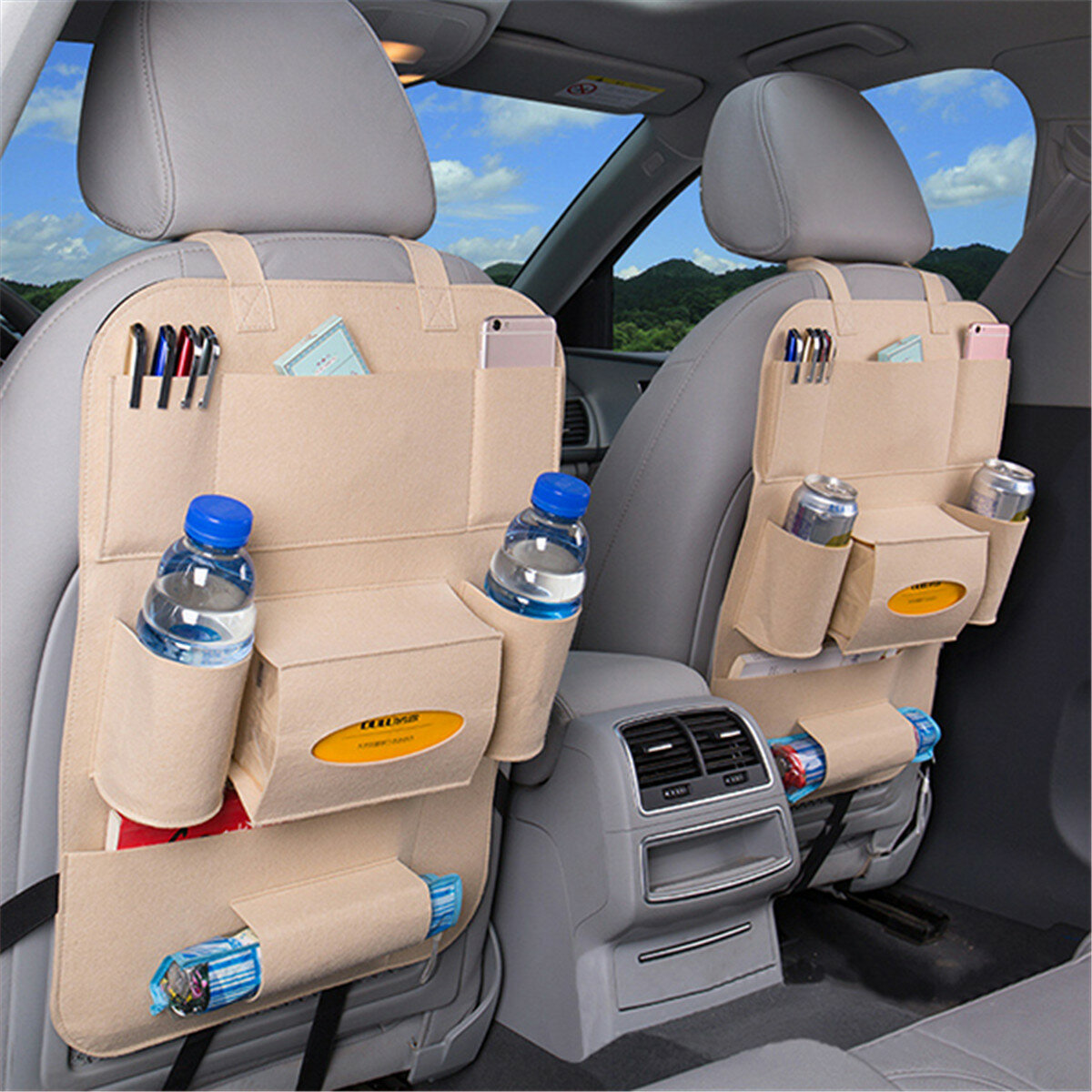 
	Car Storage Bag Storage Bag Multi-Function Seat Back Storage Box Hanging Bag