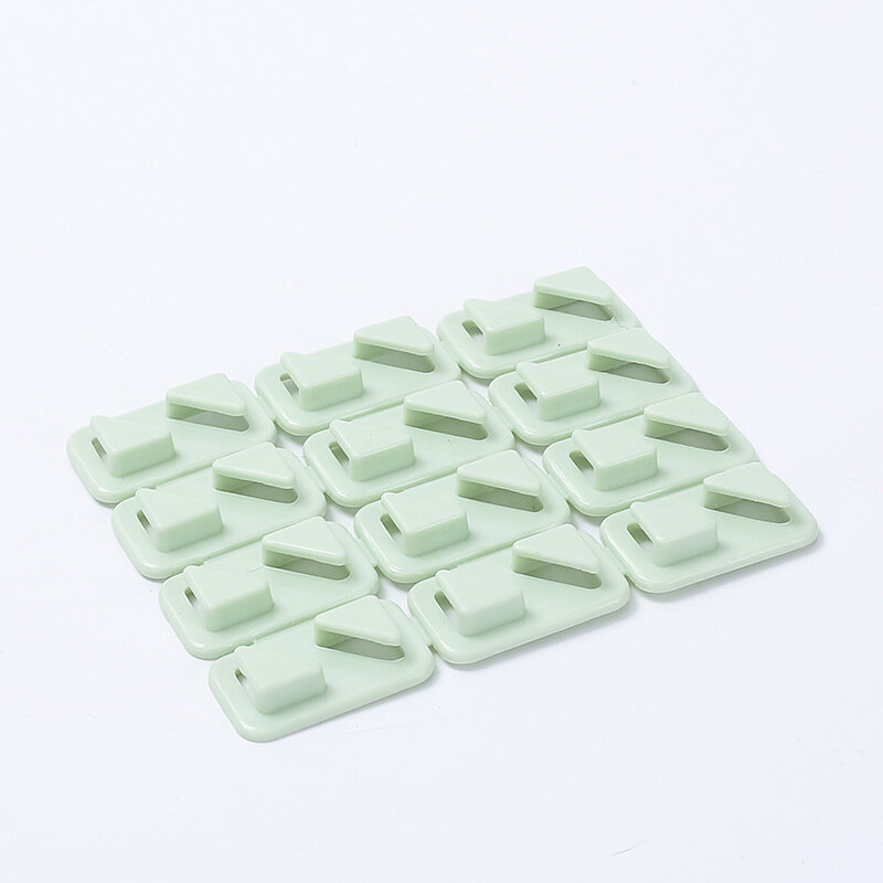 
	12 Pcs Desktop Wire Holder Paste Mini Cable Clip Power Cable Manager