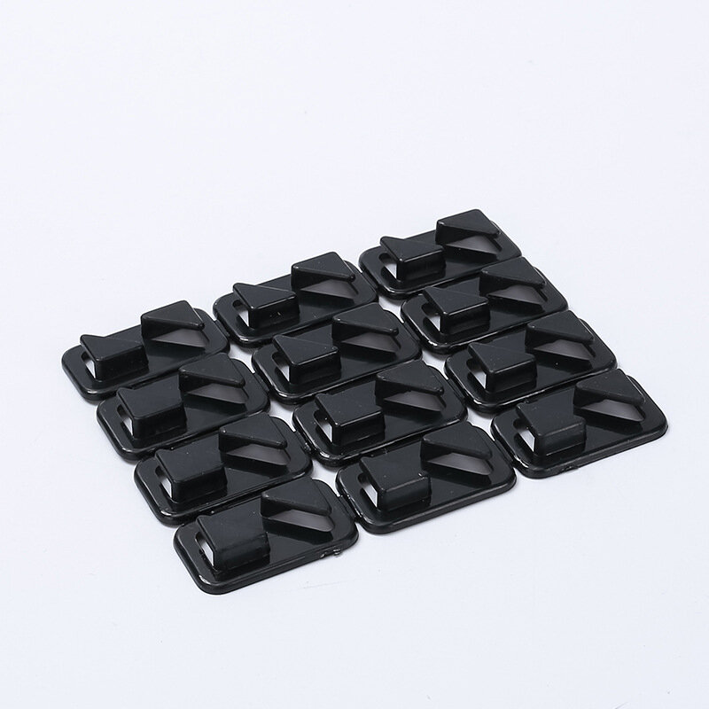 
	12 Pcs Desktop Wire Holder Paste Mini Cable Clip Power Cable Manager