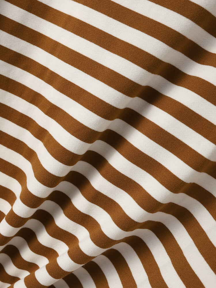 
	Striped Print Button Hooded Casual Hoodies for Women