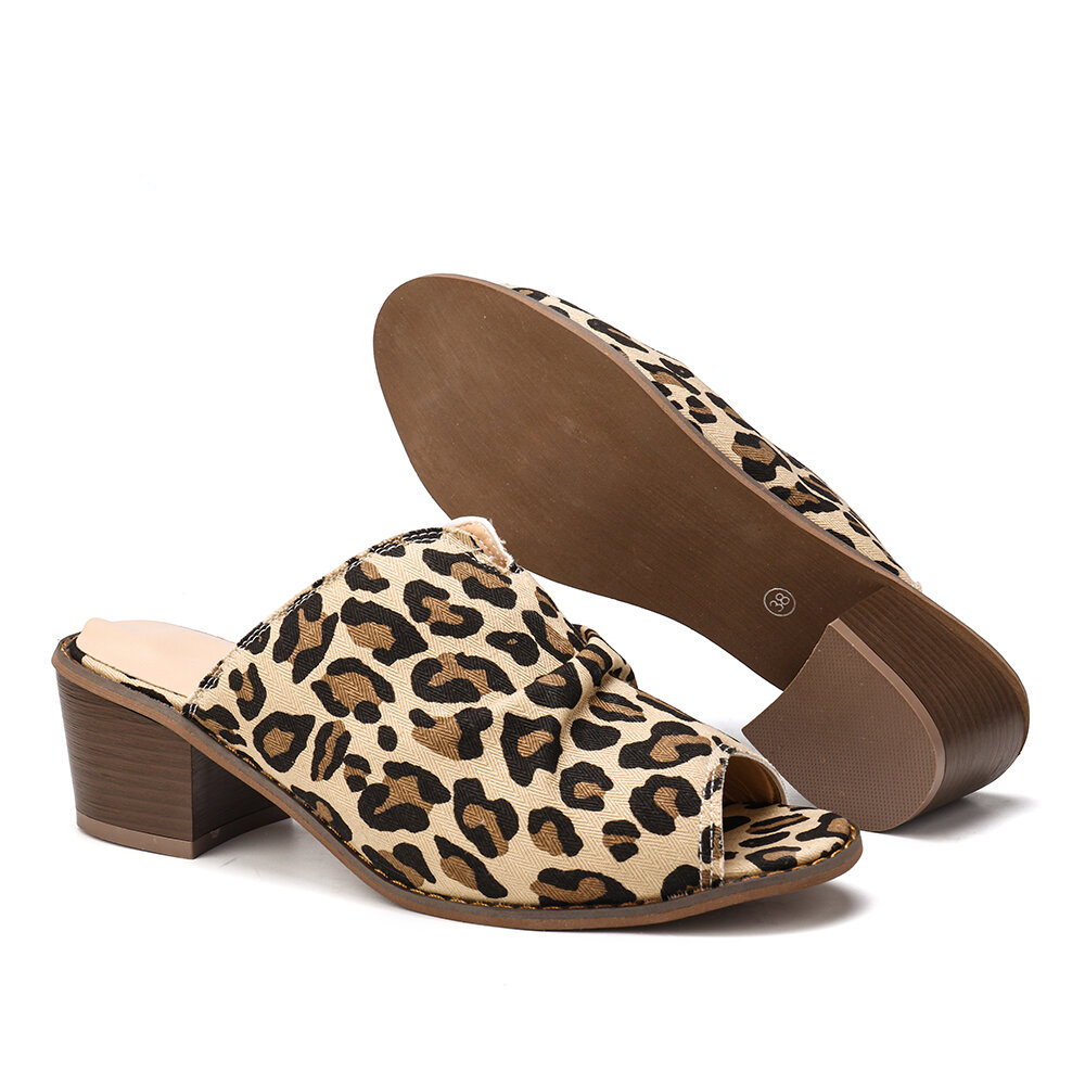 
	Women Clothes Upper Peep Toe Low Chunky Heels