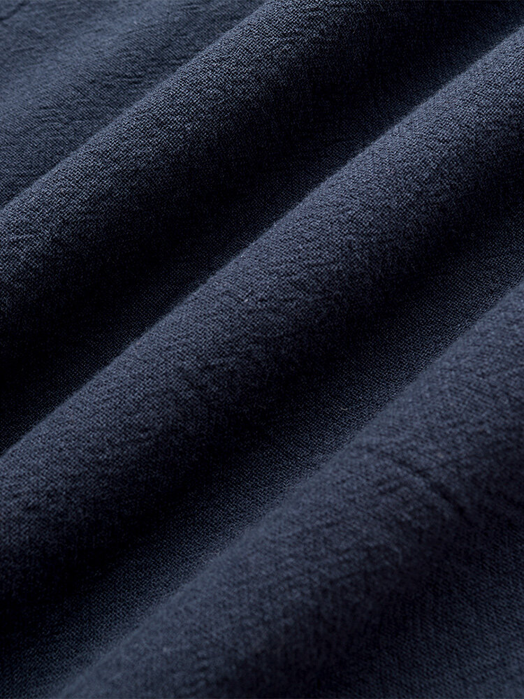 
	Mens Solid Color Loose Breathable Drawstring Waist Ankle Jogger Pants