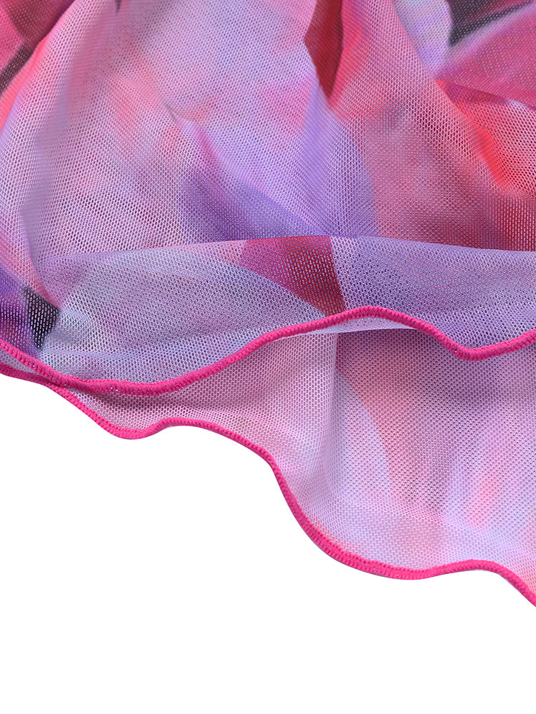 
	Plus Size Women Printed Plaid Halter String Backless Cozy Tankinis Swimsuits