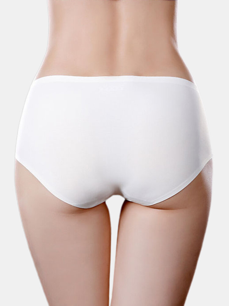 
	Cat Printed Seamless Mid Waisted Cotton Lining Soft Panties