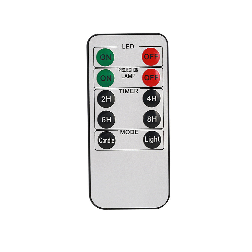 
	Battery Powered&nbsp;Christmas Snowflake LED Candle Light Flameless Projection Flickering Remote Control