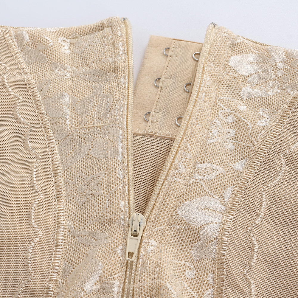 
	Plus Size Front Zipper High Waist Belly Control Shapewear