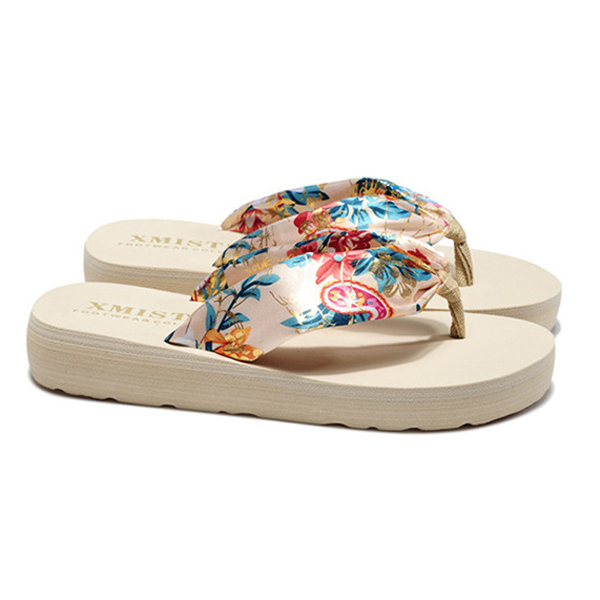 
	Big Size Colorful Ribbon Clip Top Flip Flops Summer Outdoor Holiday Beach Slippers