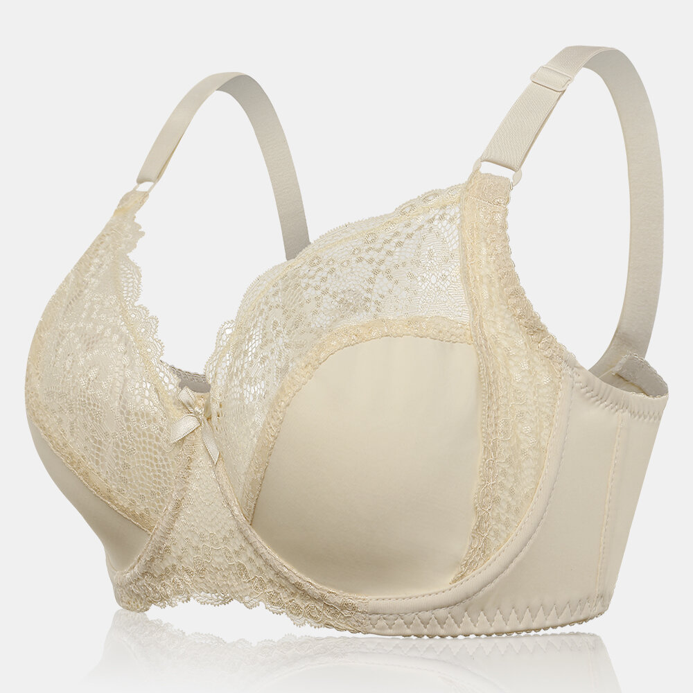 
	Plus Size Push Up Lightly Line Lace Patchwork Bras