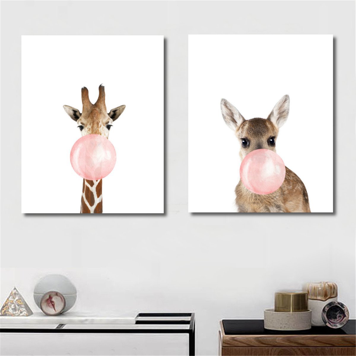 
	Aussie Style Funny Koala Bear Zebra Canvas Poster Nursery Wall Art Print Baby Room Decoration