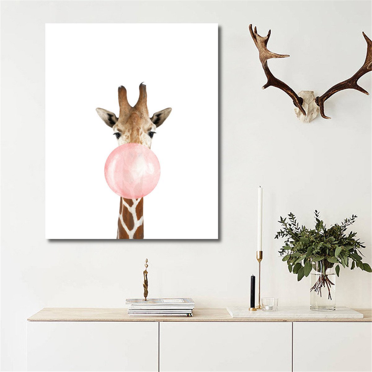 
	Aussie Style Funny Koala Bear Zebra Canvas Poster Nursery Wall Art Print Baby Room Decoration