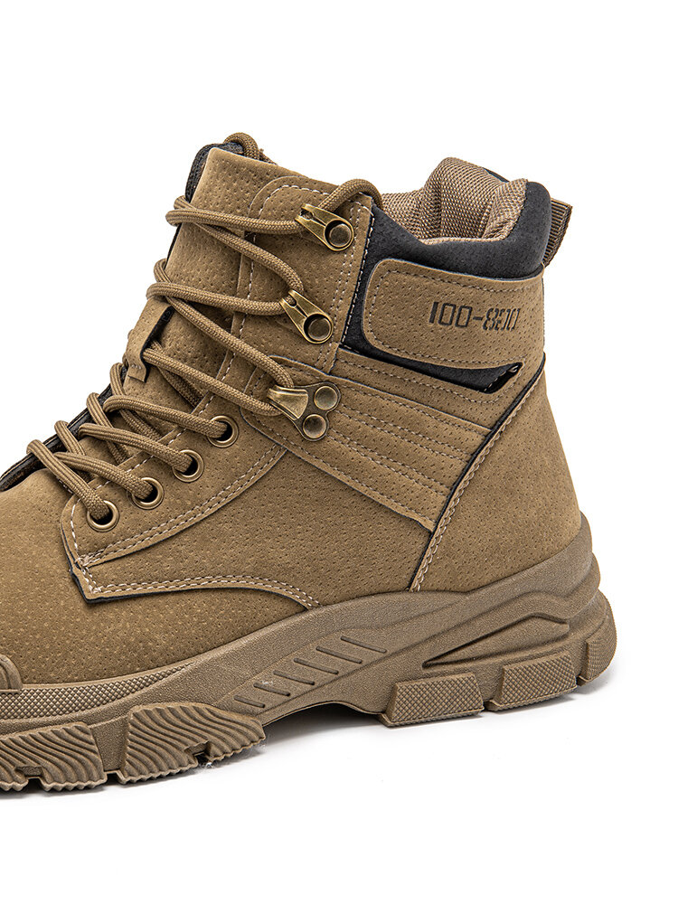 
	Men Synthetic Suede Non Slip Outdoor Casual Ankle Boots