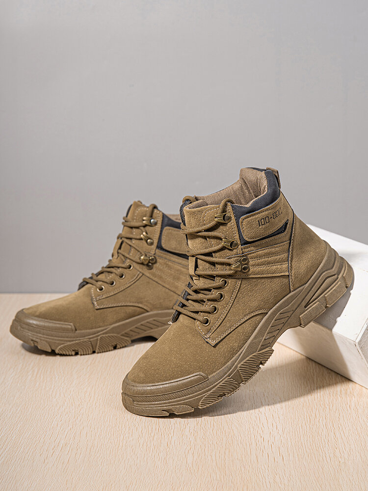 
	Men Synthetic Suede Non Slip Outdoor Casual Ankle Boots
