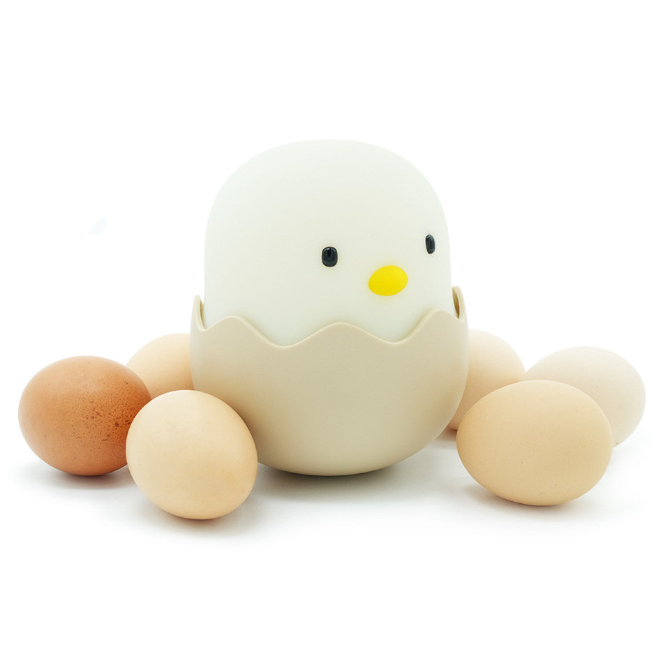 
	KCASA HC-03 Egg Shape Chick Lamp USB Rechargeable Touch Switch Adjustable Brightness Child Night Lig
