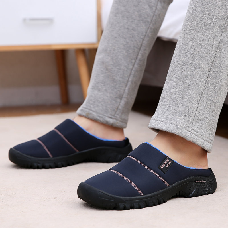 
	Men Warm Waterproof Non Slip Comfy Soft Home Slipper Boots