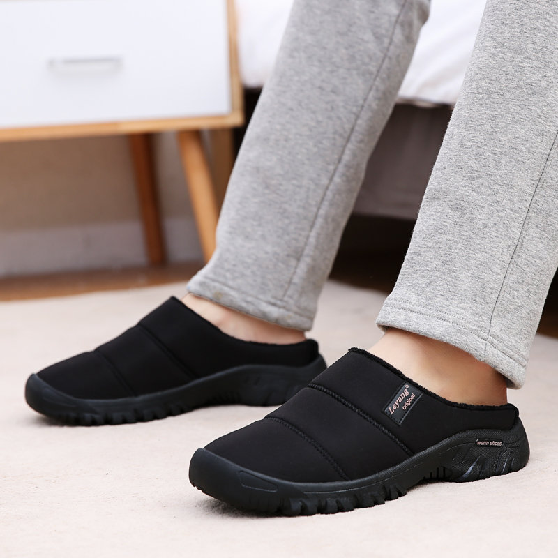 
	Men Warm Waterproof Non Slip Comfy Soft Home Slipper Boots