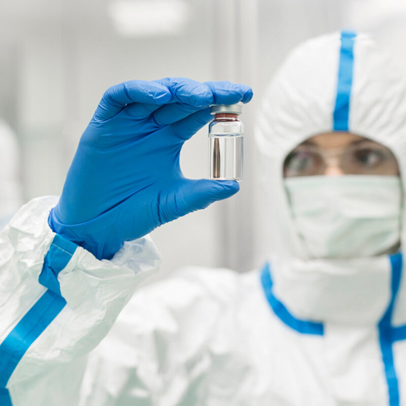 
	100 Pcs, Disposable, Powder Free, Latex Free, Non-Sterile, Rubber Gloves Dustproof