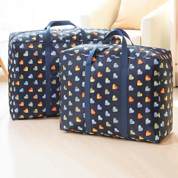 
	SaicleHome Oxford Printed Clothes Quilts Storage Bags Moisture-proof Folding Organizer