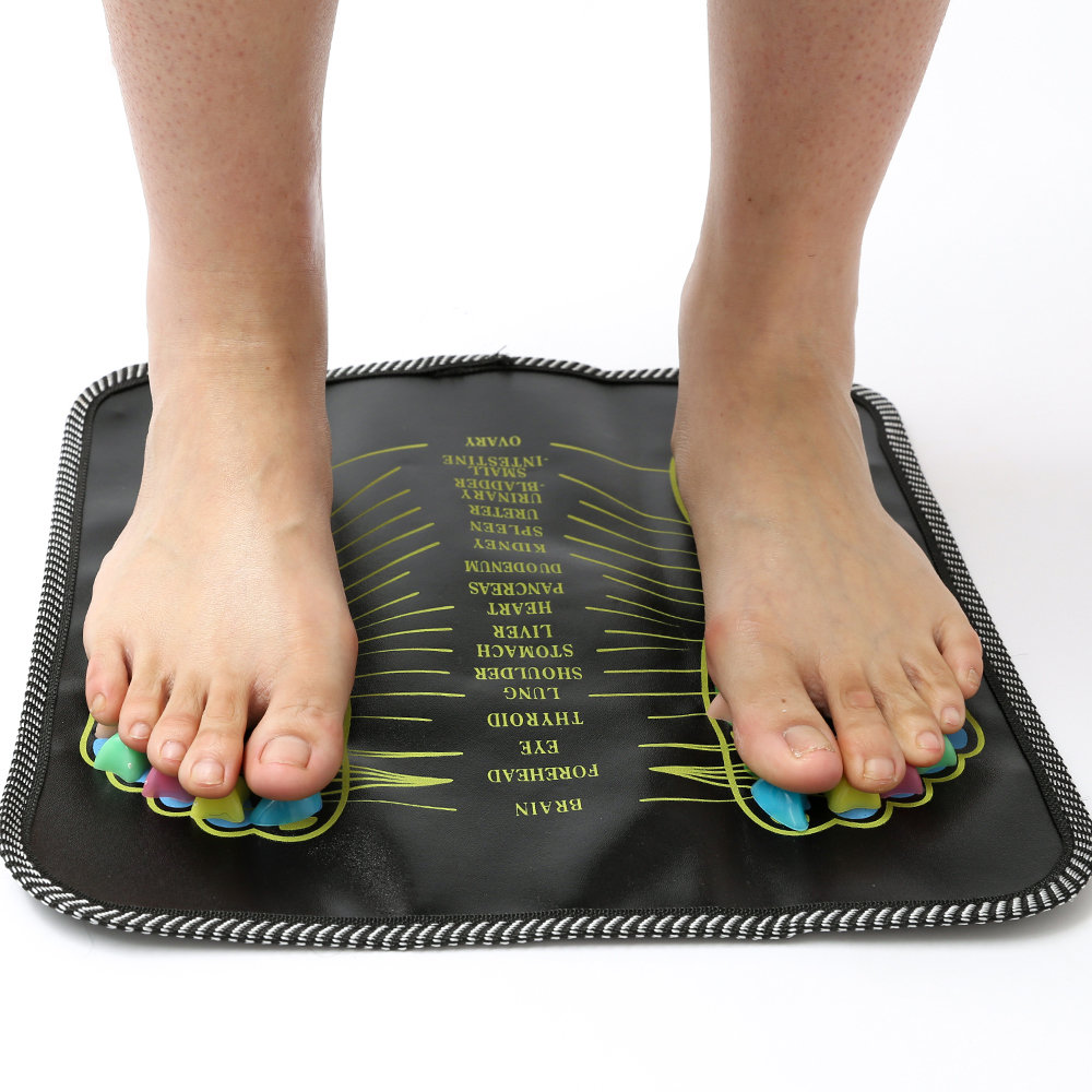
	Reflexology Massage Mat Foot Acupressure Massage Pad Walk Stone Foot Leg Pain Relief Health Care