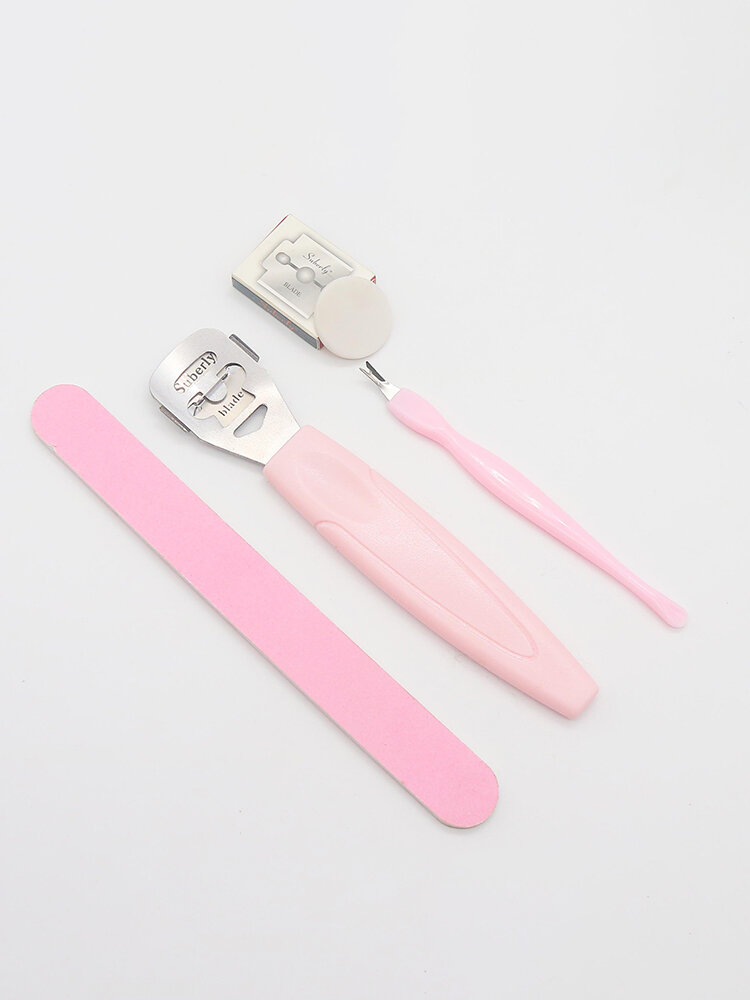 
	4/5/10 Pcs Pedicure Tool Set Remove Calluses Dead Skin Pedicure Knife Foot File Kit