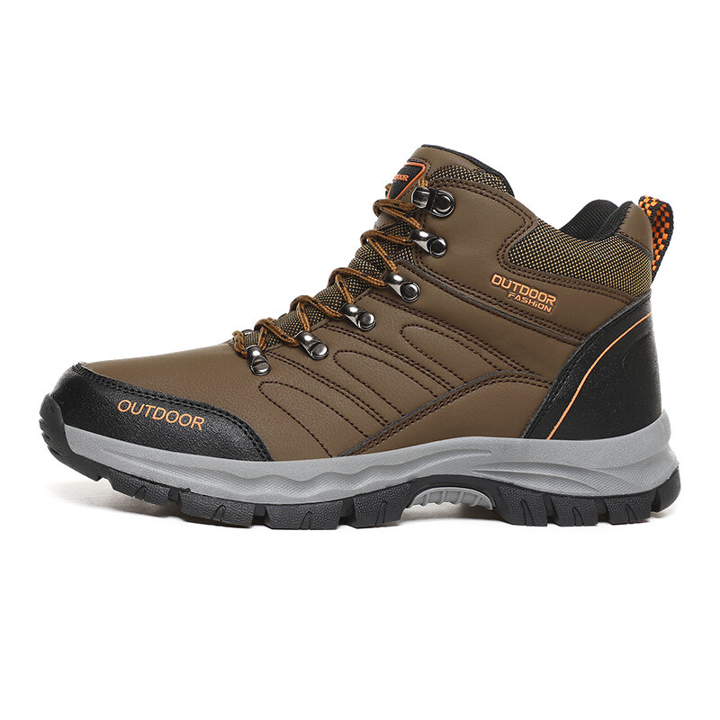 
	Men Comfy Anti-collision Toe Cap Slip Resistant Outdoor Sport Casual Hiking Boots