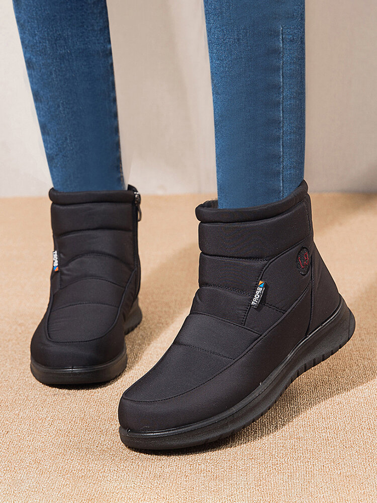 
	Plus Size Comfy Warm Cotton Side Zipper Women&rsquo;s Short Snow Boots