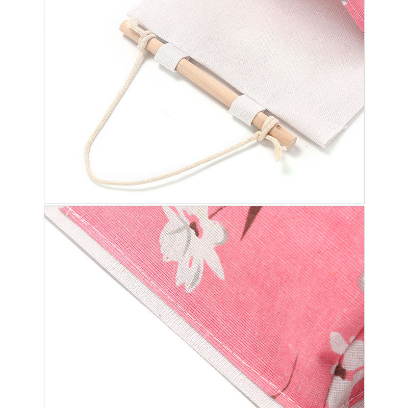 
	Cotton And Linen Storage Hanging Bag Multi-Layer Hanging Pocket