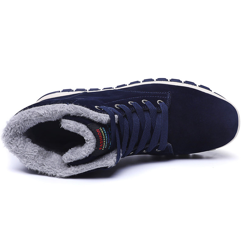 
	Large Size Men Slip Resistant Warm Lining Casual Leather Boots