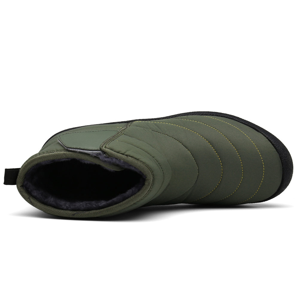 
	Men Waterproof Warm Lining Hook Loop Toe Protective Casual Ankle Boots