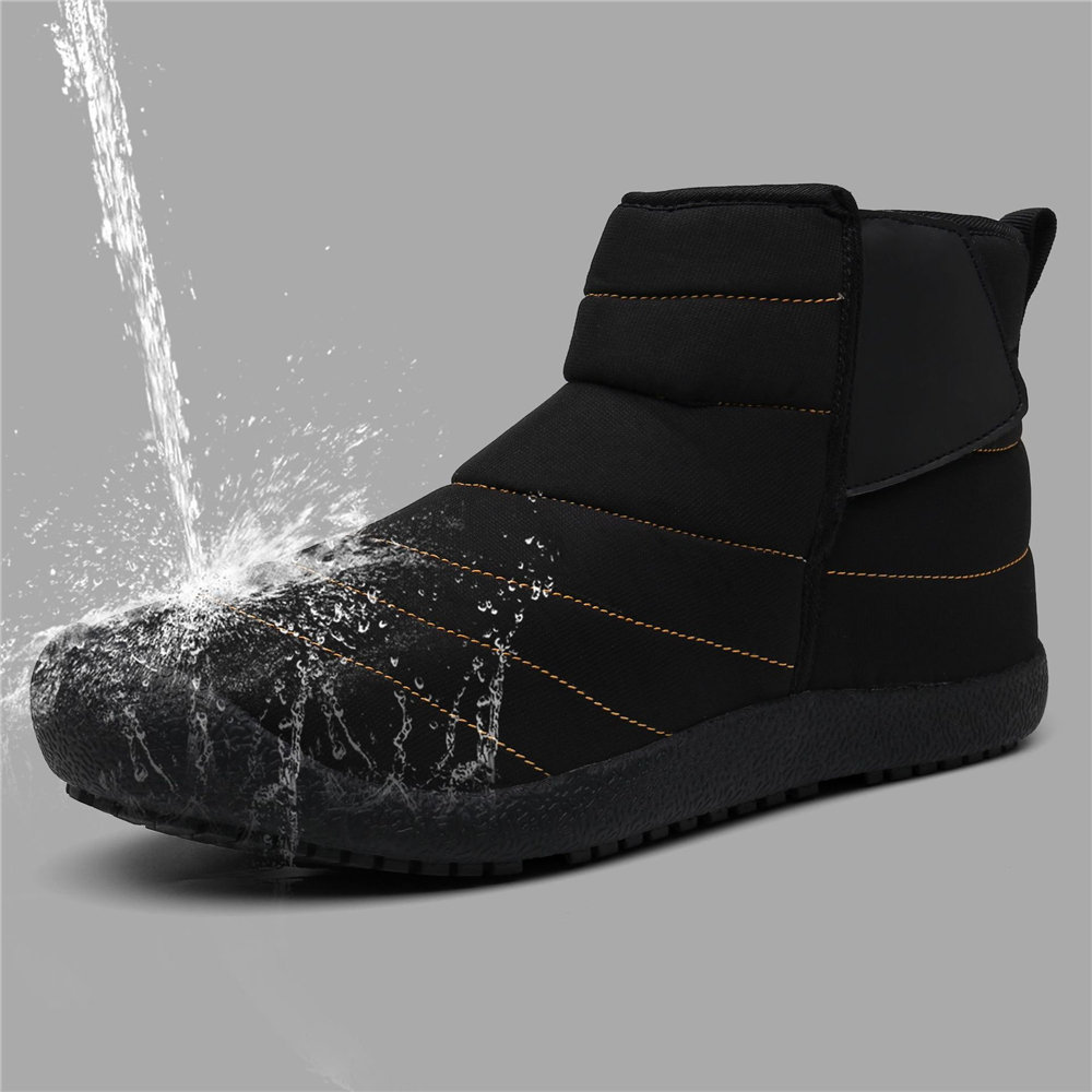 
	Men Waterproof Warm Lining Hook Loop Toe Protective Casual Ankle Boots