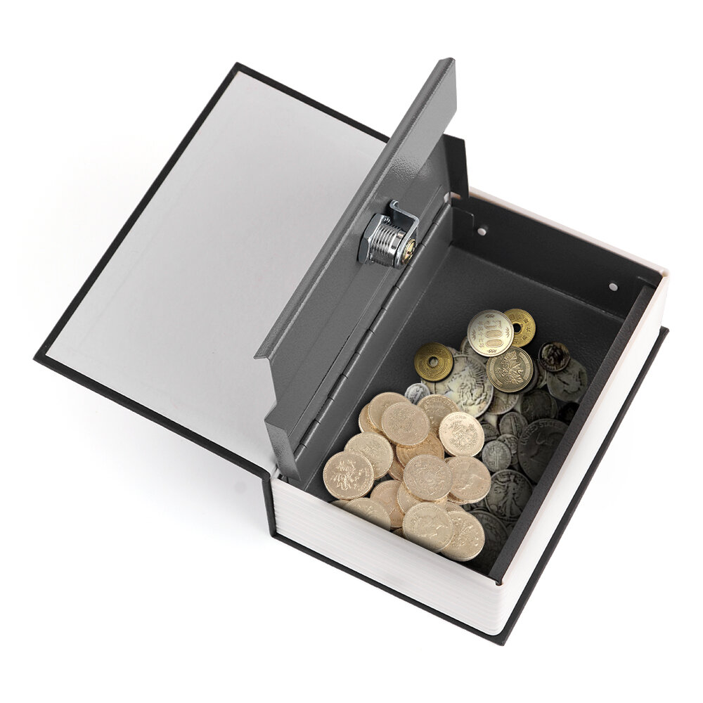 
	Metal Steel Cash Secure Hidden English Dictionary Money Box Coin Storage Books Secret Piggy Bank