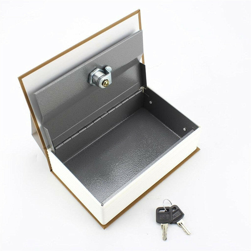 
	Metal Steel Cash Secure Hidden English Dictionary Money Box Coin Storage Books Secret Piggy Bank