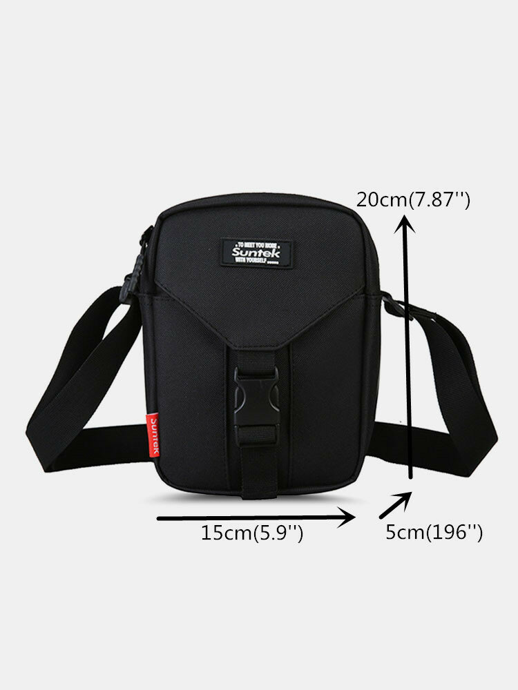 
	Men Oxford Ins Patchwork 6.5 Inch Phone Bag Crossbody Bag Hippie Bag