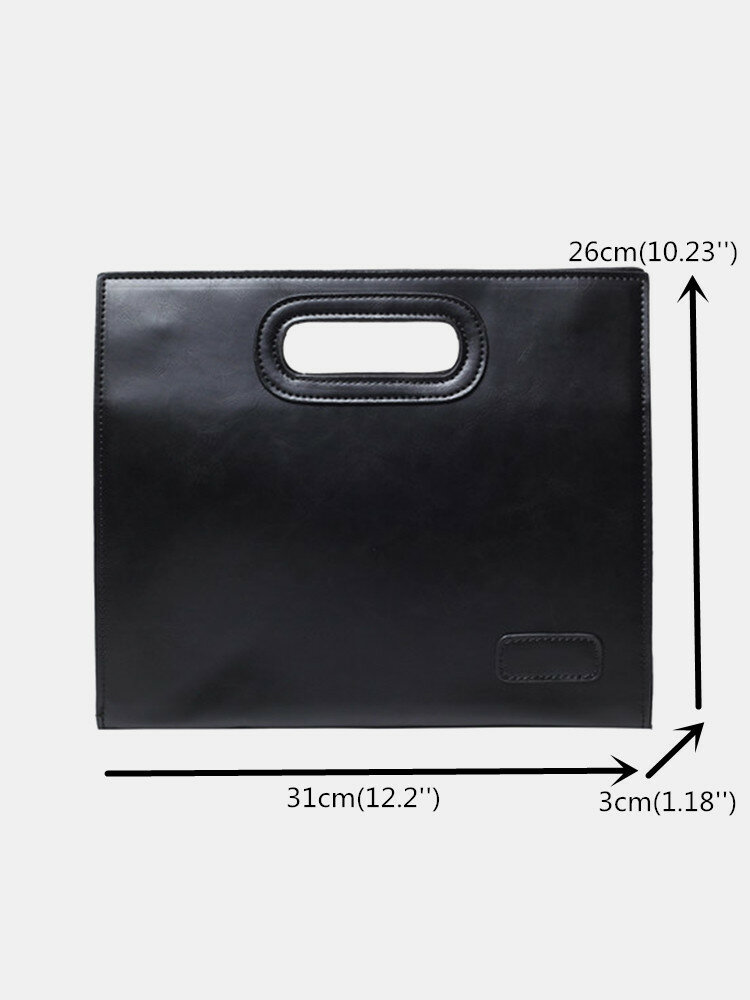
	Men Business PU Leather Large Capacity Clutch Bag
