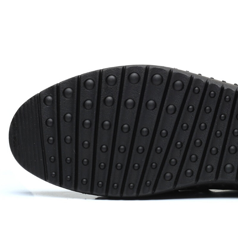 
	Men Hand Stitching Leather Non Slip Elastic Lace Casual Sandals