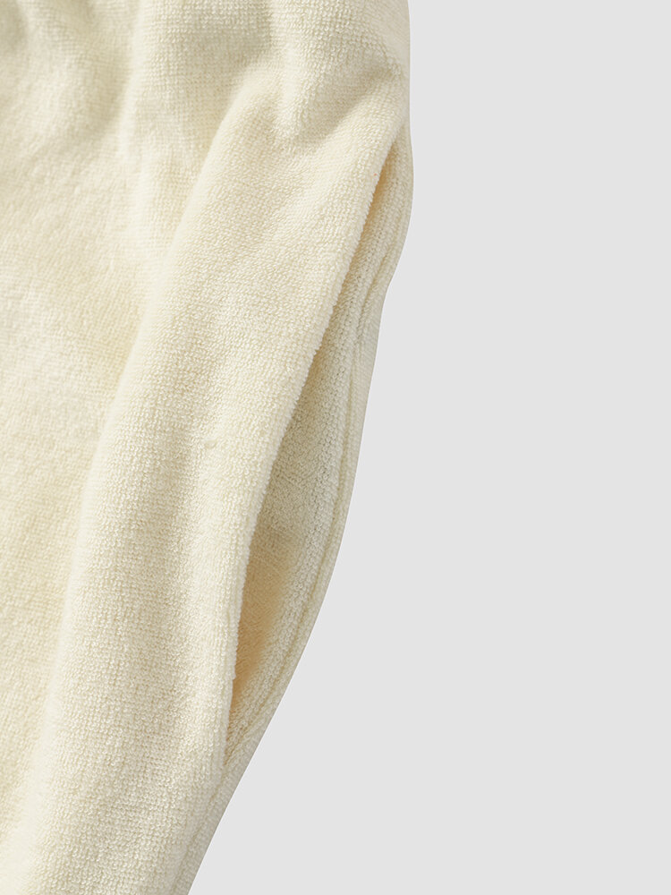 
	Mens Contrast Trims Patchwork Zip Front Towelling Street Two Pieces Outfits