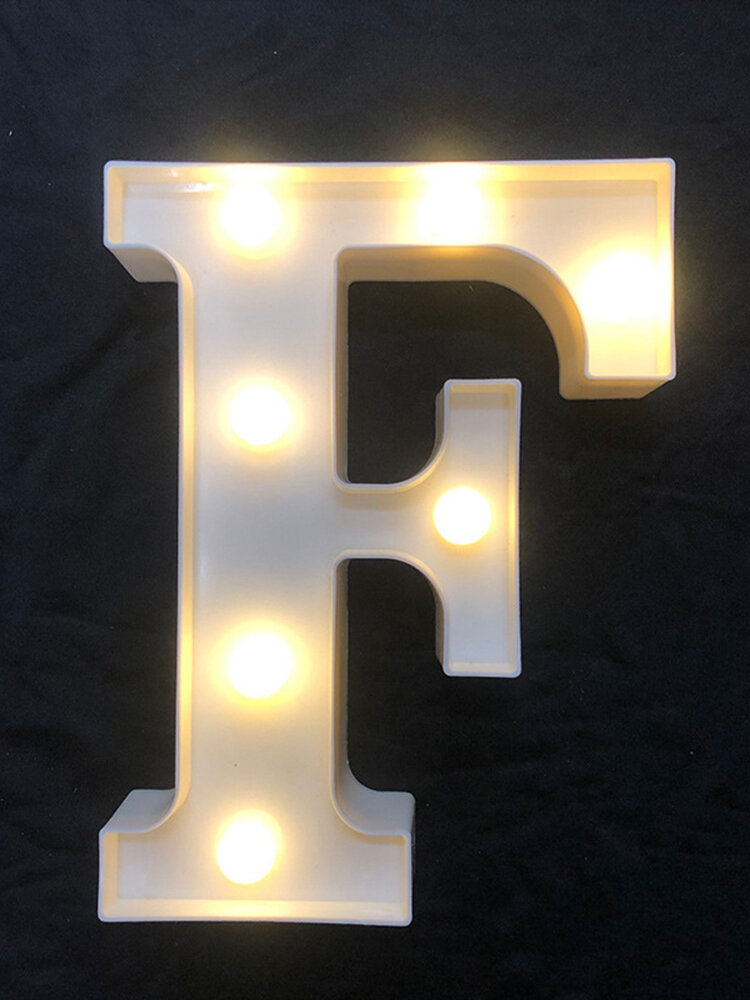 
	LED English Letter And Symbol Pattern Night Light Home Room Proposal Decor Creative Modeling Lights For Bedroom Birthday Party