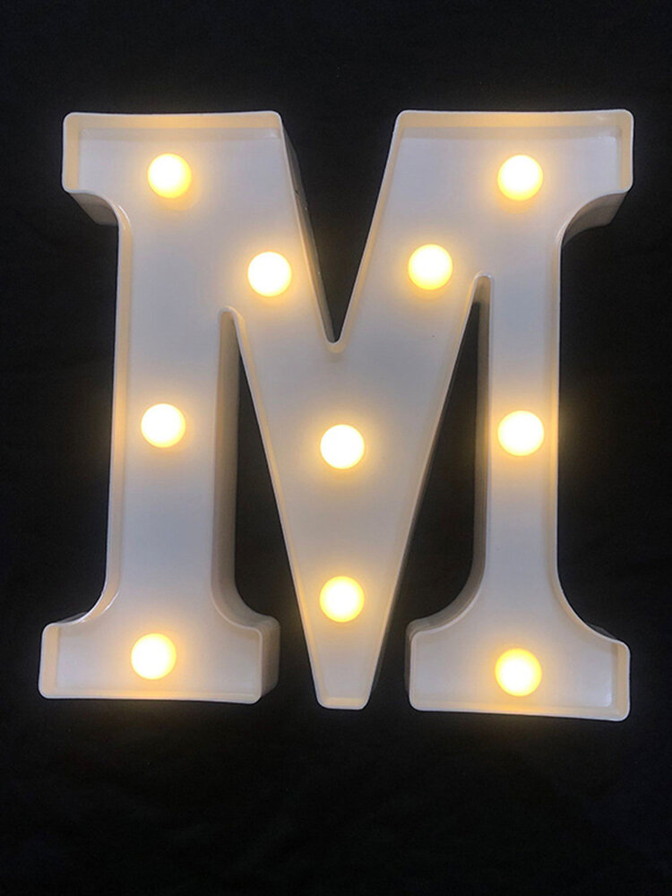 
	LED English Letter And Symbol Pattern Night Light Home Room Proposal Decor Creative Modeling Lights For Bedroom Birthday Party