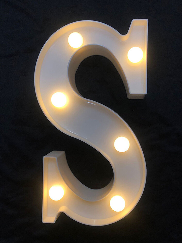 
	LED English Letter And Symbol Pattern Night Light Home Room Proposal Decor Creative Modeling Lights For Bedroom Birthday Party