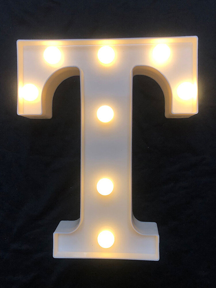 
	LED English Letter And Symbol Pattern Night Light Home Room Proposal Decor Creative Modeling Lights For Bedroom Birthday Party