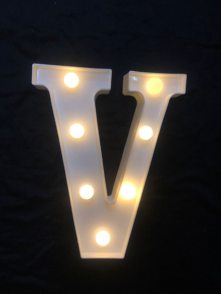 
	LED English Letter And Symbol Pattern Night Light Home Room Proposal Decor Creative Modeling Lights For Bedroom Birthday Party