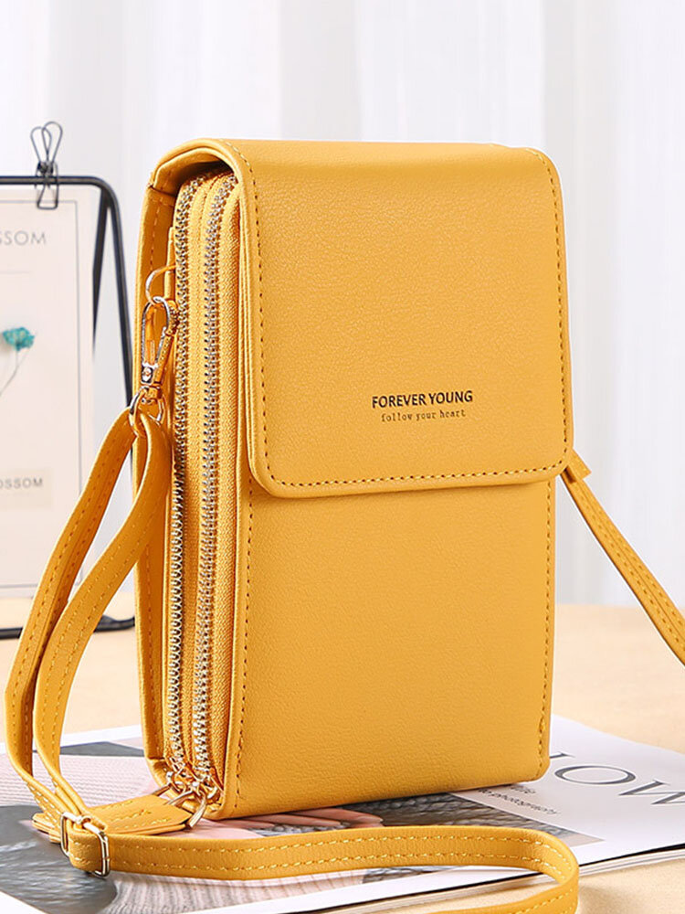 
	6.5 inch Touch Screen Bag RFID Clutch Bag Card Bag Large Capacity Multi-Pocket Crossbody Phone Bag