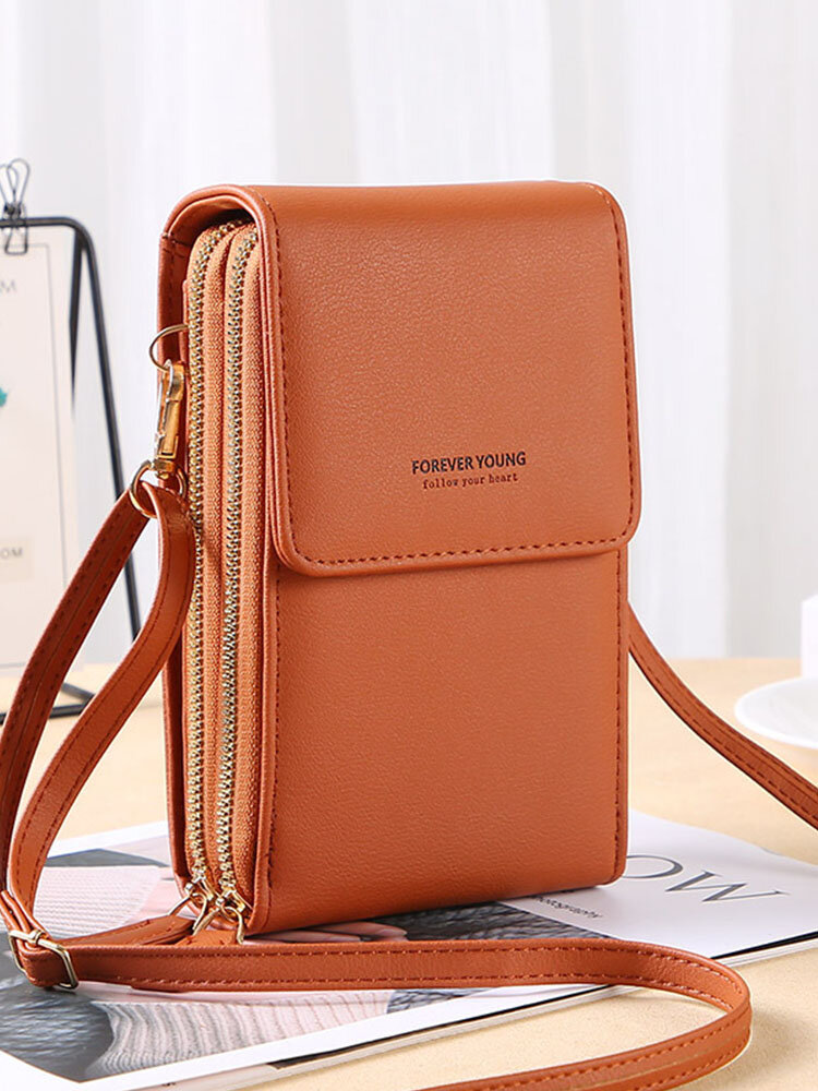 
	6.5 inch Touch Screen Bag RFID Clutch Bag Card Bag Large Capacity Multi-Pocket Crossbody Phone Bag