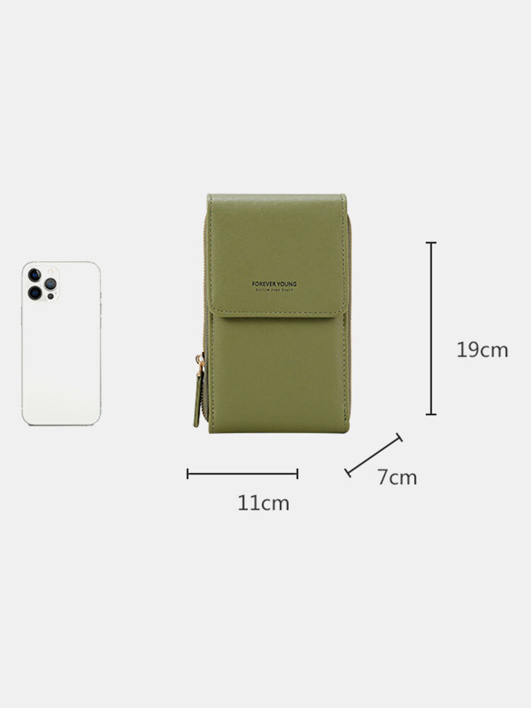 
	6.5 inch Touch Screen Bag RFID Clutch Bag Card Bag Large Capacity Multi-Pocket Crossbody Phone Bag