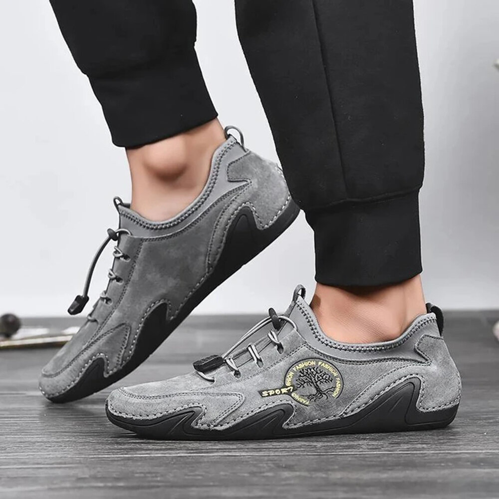 
	Menico Men’s Handmade Leather Shoes Soft Driving Loafers Shoes