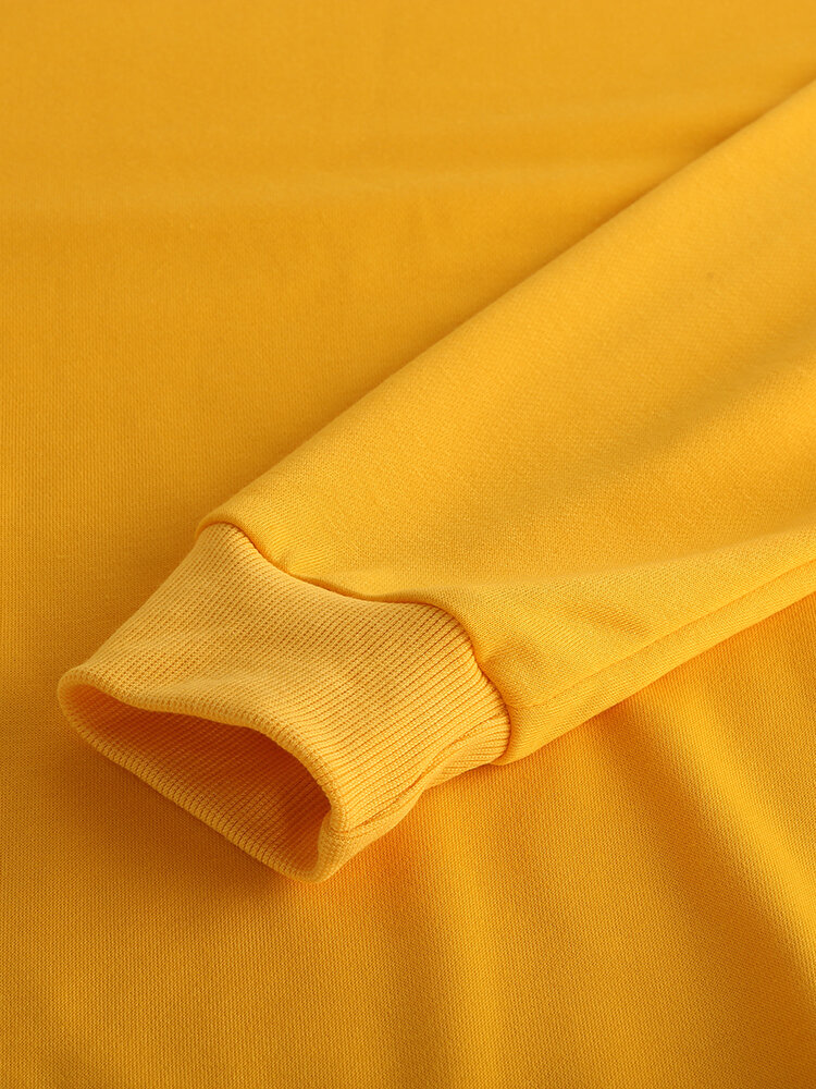 
	Mens Cotton Rose Printing Plain Casual Crew Neck Pullover Sweatshirts