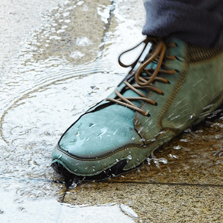 
	Menico Men Soft Slip Resistant Lace Up Microfiber Leather Ankle Boots